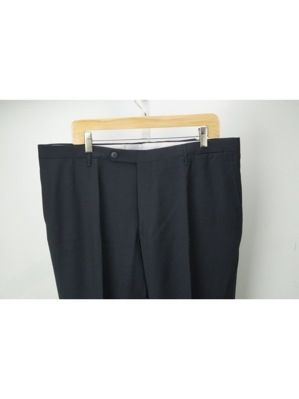 Rota Solid Dark Blue 100% Wool Mens Dress Pants Sz 56 EU BRAND NEW